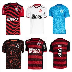 2022 2023 Flamengo Soccer Jerseys Fans Player Version 22 23 DIEGO E. RIBEIRO GABI Maillot de football PEDRO DE ARRASCAETA maillots HENRIQUE DAVID LUIZ Hommes uniforme mykit