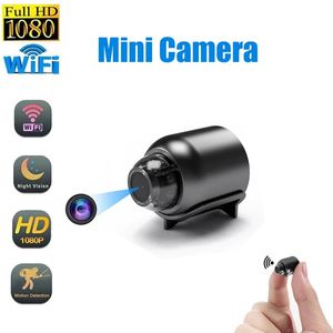Mini Camera IP WiFi Remote Video Recorder 1080P HD Night Vision Remote Monitoring 160° Wide Angle X5 USB Micro Smart Home Small Camcorder No Battery Surveillance Cam