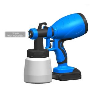 KKmoon High Pressure Paint Sprayer 120W Electric Cordless Spray Gun With 3 Patterns Flow Rate Control 800ml Container Professional Guns