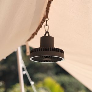 Nuovi elettrodomestici multifunzione Ventola di raffreddamento ad aria con supporto per treppiede da scrivania ricaricabile tramite USB con luce notturna Ventilatore da soffitto da campeggio per esterniDHL Spedizione veloce