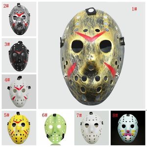 Masks Masks NewMasquerade Jason Voorhees Mask Smake Пятница 13-й ужасный фильм Хоккейская маска Страшные Хэллоуин Костюм Косплей Пластиковая партия Маска ZZA13252