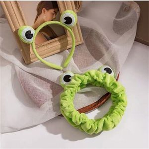 Funny Frog Makeup Headband Wide-brimmed Elastic Hairbands Cute Girls Hair Bands Women Hair Accessories Hairband GC1162