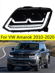All LED Turn Signal Head Lamp For VW Amarok DRL Headlight Assembly 10-20 bi-xenon beam Car Light
