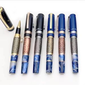 Luxury Rollerball Gel Pen Limited Leo Tolstoi Edição Promoção de Signature M Rollerball Pens School Stationery Escrevendo suave com o número de série