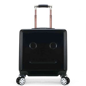 Высококачественный творческий мультфильм Детский троллейбус корпус дюйм Universal Wheel Gift Bording Travel Luggage DIY СУБТАТ J220707