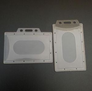 3000 PCS Şeffaf Kılıf Temiz Sert Plastik Rozet Tutucu Kart Dosyaları Kimlik Kredi Sahibi Yatay ve Dikey Stil SN4332