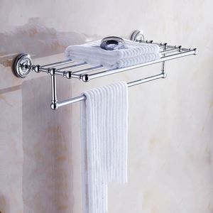 Полки ванной комнаты антикварные латунные двойные полотенца на стене настенная гора афина