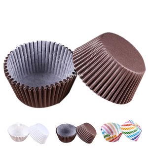 Sublimação 100 pcs muffins Cupcakes Copos de Papel Cupcake Forro Cozimento Caixa De Muffin Capa Capa De Caso Da Bandeja De Festa De Decoração Ferramentas De Decoração De Dez