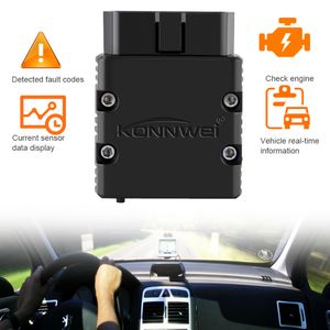 Yeni KONNWEI ELM327 V1.5 OBD2 Tarayıcı KW902 Bluetooth uyumlu Otomatik Tarayıcı Mini ELM 327 OBD 2 KW902 Android Telefon için Kod Okuyucu Hızlı Sevkiyat