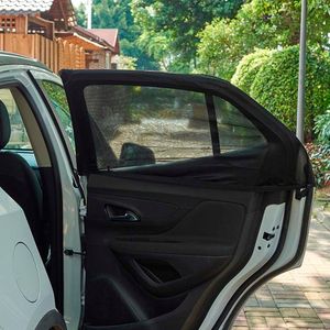 2 Paket Sunshade Araba Ön ve Arka Pencere Sivrisinek Ekran Gölge Siyah Mesh SUV UV Perde