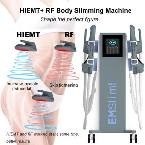 Emslim gövdesi zayıflama yağ yakma makinesi hiemt elektromanyetik artış kas rf cilt sıkılaştırma güzellik ekipmanı