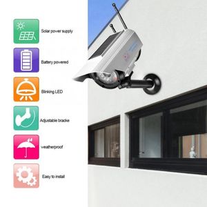 Камеры IP фиктивная фальшивая камера Солнечная энергия на открытом воздухе Симуляция CCTV Водонепроницаемое наблюдение за безопасностью со светодиодом Lightip