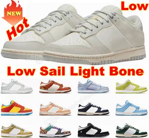 Scarpe da corsa Low Sail Light Bone Sneakers da donna da uomo Tropical Twist Cashmere Pale Avory Orange Paisley Green Sun Club Off Safari Mix Chunky Skate Platform Trainers