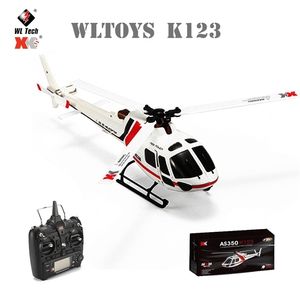 Оригинальные WLTOYS XK K123 RC Mini Drone RTF 2.4G 6CH 3D 6G мод бесщеточный двигатель Quadcopter вертолет игрушки для детей подарки 220321