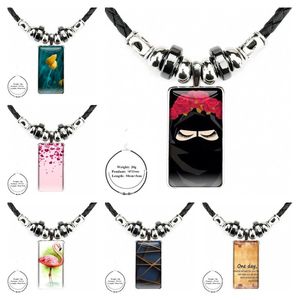Подвесные ожерелья мусульманские исламские гриль глаза стильные для девочек модное стекло кабочон черный гематит ожерелье с женщинами
