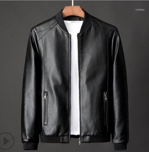 Motorcycle Apparel Spring And Autumn Jacket Men's Baseball Uniform Leather Korean Trend Casual Handsome PU Top1