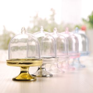 Toptan Akrilik Clear Mini Kek Stand Bebek Duş Düğün Favorileri Tutucu Doğum Günü Partisi Tatlı Masa Dekor Malzemeleri DH8799