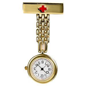 أزياء t- نوع ممرضة ووتش سبيكة الأرقام بروش شنق على مدار الساعة الصدر pandent طبيب الكوارتز ساعة للرجال النساء