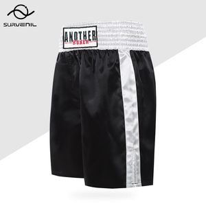 Erkek Şort Erkekler Muay Thai saten polyester nefes alabilen kickboks pantolon dövüş sanatları bjj grappling sanda fight wearmen's