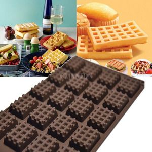 Pişirme kalıpları 50pcs/lot fabrikası doğrudan satış mutfak silikon yuvarlak waffles pan çikolatalı kalıp kalıp waffle tepsisi