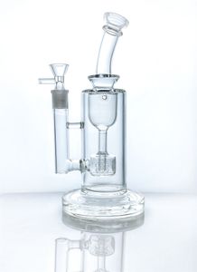 Совершенно новый Bong Clean Smoke Borosilicate Стеклянная трубка Bubbler с 1 Perc Perc Life Seed Seence 14 мм прямой прямой