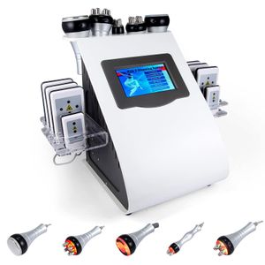 Neu auf Lager 6 in 1 Ultraschall 40K Kavitation Vakuum Radiofrequenz Lipo Laser Schlankheitsmaschine für Spa