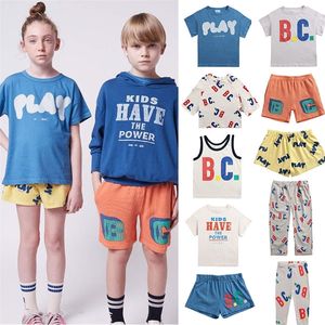 Enkelibb BC Çocuklar Yaz Kısa Kollu Tişört Süper Moda Sınırlı Ürün Tasarım Erkek Kız Toddler Marka Üstleri Pamuk Yapımı Tshirt 220426