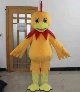 Tavuk Kostüm Sevimli Bir Yetişkin Sarı Tavuk Maskot Kostüm Yetişkin Giymek için Karnaval Kostüm Kitleri Elbise Parade Kostümleri Kıyafetler