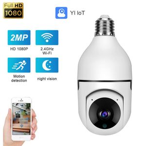 1080P E27 лампа Wi-Fi камера с PTZ HD инфракрасным ночным видением двусторонний разговор радионяня автоматическое отслеживание Yilot домашняя безопасность
