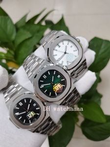 Горячая продажа 3 цветовых фабрик часы 40 -миллиметровый черный зеленый белый циферблат на саун -стеклян