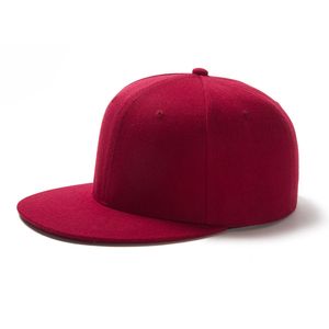 Moda düz renkli beyzbol şapkası erkekler için kadın unisex sade örgüsü düz ağzı ağzı hip hop şapkası çok yönlü aksesuarlar hcs109