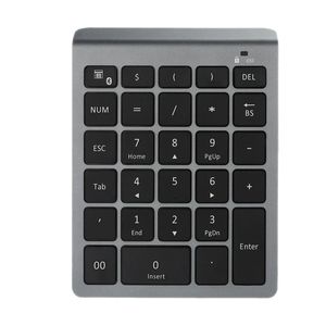 Bluetooth Kablosuz Sayısal Tuş Takımı 28 Anahtar Numpad Muhasebe Veza Windows için Dijital Klavye Numarası Pedi Android Tablet Dizüstü Bilgisayar
