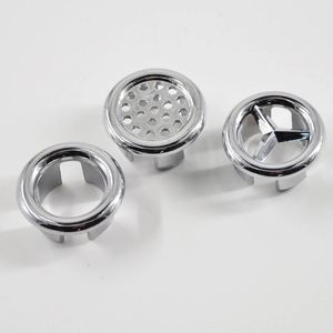 Высококачественное 1 шт. Раковина круглый кольцо переполнение запасной крышки аккуратная хромированная отделка для ванной комнаты керамический бассейн переполненный кольцо