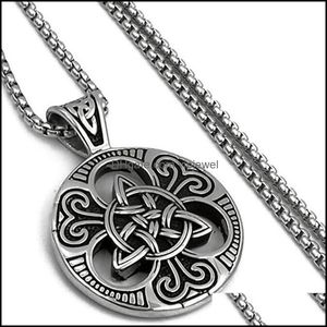 Подвесные ожерелья подвески ювелирные изделия готовы к отправке в розницу с кельтским узлом магия