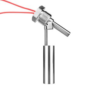 Anahtar 0-220V Paslanmaz Çelik Sıvı Seviye Sensörü 1/2inch Erkek İplik Yatay Şamandıra Yan Montaj Su Sensorswitch