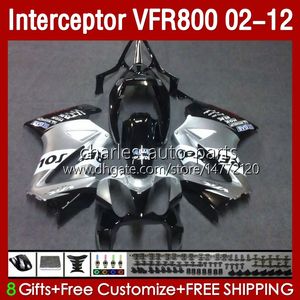 Honda Interceptor Repsol Gümüş VFR 800 VFR800 RR CC 800RR 02-12 Vücut 129NO.48 800CC VFR800RR 02 2002 2003 2004 2005 2006 2007 VFR-800 08 09 10 11 12 PERSASYONLAR