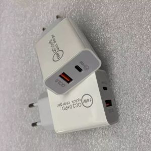 18W 20W Fast USB -зарядное устройство быстрое зарядка тип C PD Быстрая зарядка для iPhone EU US Plug USB -зарядное устройство с QC 4.0 3.0 Зарядное устройство для телефона