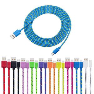 3M/10FT 2m 6ft 1m 3 ft USB TO USB C Type C Cable Data Sync Charging Micro USB Cable For Android Cellphone without Package