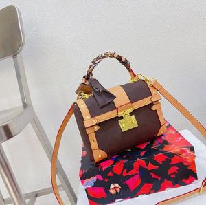 Дизайнерские женские сумки на плече высококачественной аппаратной обложки Hasp дизайн мода классическая печатная печать сумочка роскошная бренда подлинная кожа