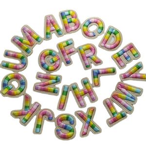 Sewing Notions 3D-Buchstaben-Stickerei, zum Aufbügeln, Aufnäher, englisches Alphabet, Namensaufnäher für Kindertaschen, heiße Kleidung, DIY-Logo-Zubehör, 5,5 cm