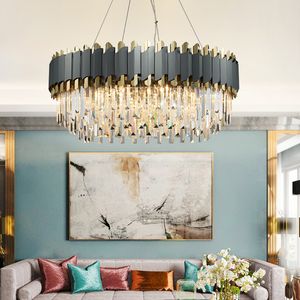 Kolye lambaları Yaratıcı Led Crystal Chandelier Oturmu Odası Modern Ev Dekoru Mutfak Lambası Lüks Asma Aydınlatma Yeni Cristal Parlak