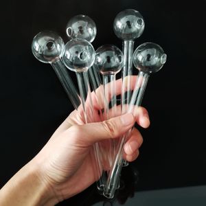 3 cm Büyük Top Yağ Burner Cam Boru 5.9 Inç Kalın Pyrex Şeffaf Cam Tüp Kabarcık Nokta Nail İpuçları Yanan Jumbo El Boru Sigara İçenler için Sigara İçme Aksesuarları