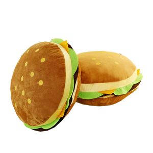 30/40/50cm Yaratıcı Burger Dolgulu Peluş Oyuncak Yumuşak Yastıklı Yastık Yastığı Sevimli Hamburger Erkek Kız Doğum Günü La461