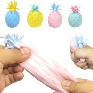 Большая мука ананасовый вентилятор мяч игрушка EVA фрукты медленно поднимаяся сжимание растягивающих аромат декомпрессионный ребенок игрушечный подарок