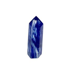 Dekoratif nesneler figürinler mavi kristal tek ısı altı prizma dekorasyon eritme taş hex sütunu ev dekorasyonDecoratif