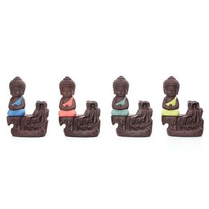 Керамическая керамика ручной работы лотос обратный цвет буддийские ароматические лампы керамики. Запасы с горели