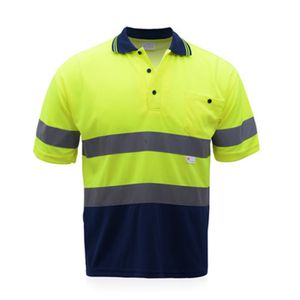 ppe safety vest reflective clothing SFVest polyester mesh t shirt fluorescein work wear uniform High Quality
