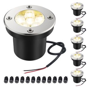 Lâmpadas subterrâneas de jardim subterrâneas do Garden de Led 5w LEDs LEDs LEDs de 5W Paisagem Luz IP67 Imperatual AC 85-265V