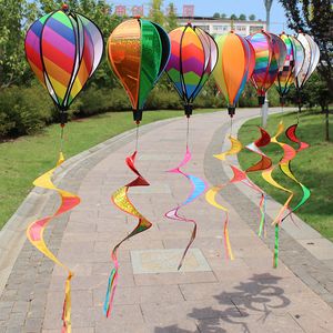 Sıcak Hava Balon Windsock Dekoratif Dışarıda Bahçe Partisi Etkinlik Dekoratif DIY RENK REVER SPINERS SN4497