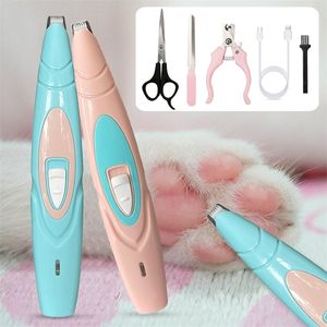 Electric Dog Clippers Professional Pet Foot Hair Trimmer Dog Grooming Hairdresser Dog Shear Butt Ear Hair Cutter pedicure 220423